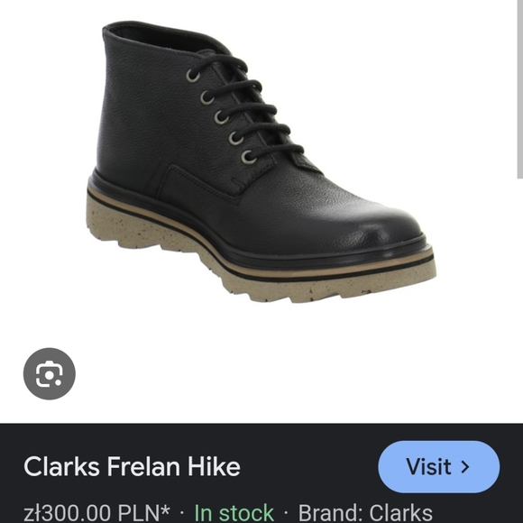 CLARKS FRELAN LEATHER HIKING COMFORT DRESS SHOES 10.5 - Picture 6 of 10